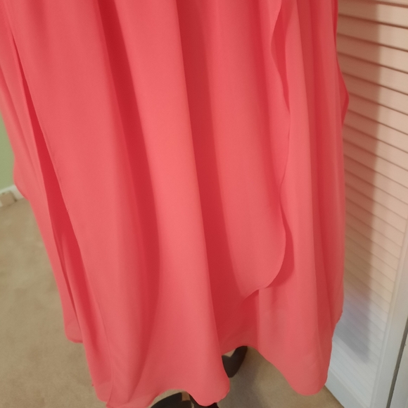 Donna morgan coral ruched convertible 8 in 1 chiffon dress sz 10 NWT *I - Picture 2 of 10